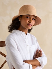 Joules Albany Natural Adjustable Straw Hat - Image 2 of 5