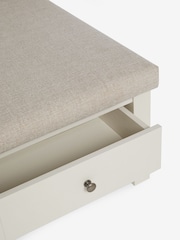 Tweedy Plain Light Natural Cream Malvern Oak Effect Storage Coffee Table - Image 9 of 10