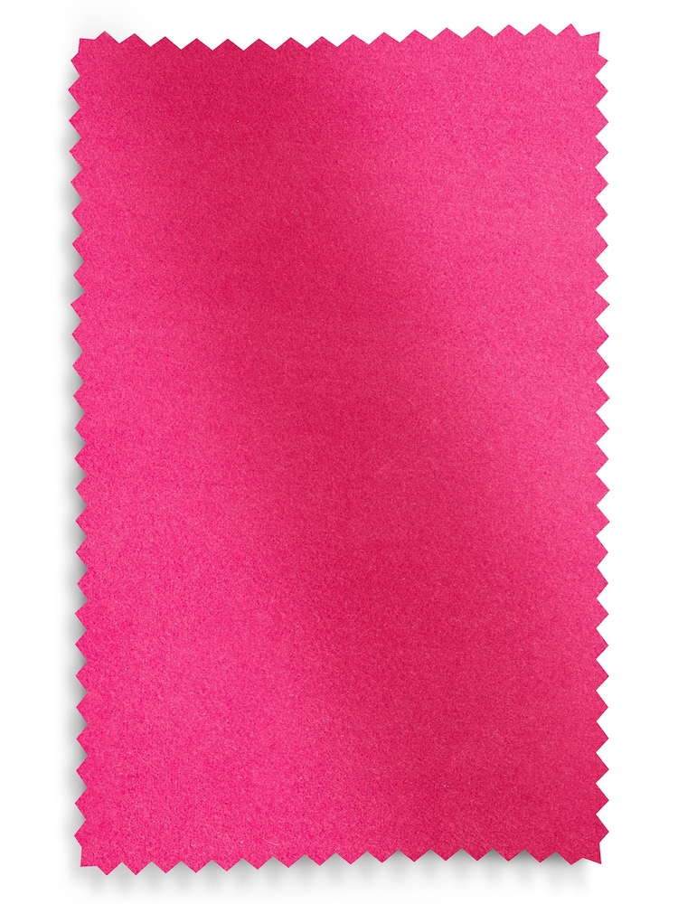 Soft Velvet Fuchsia Pink Remi Wood Accent Chair - Image 9 of 9
