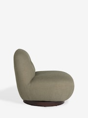 Casual Boucle Sage Green Otis Swivel Accent Chair - Image 7 of 9