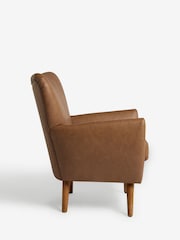 Vintaged Faux Leather Light Brown Wilson II Highback Armchair - Image 6 of 8