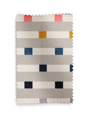 Chunky Stripe Geo Grey Wilson Storage Footstool - Image 7 of 7