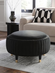 Soft Velvet Black Evie Coffee Table - Image 1 of 13