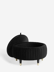Soft Velvet Black Evie Coffee Table - Image 10 of 13