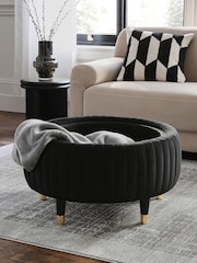 Soft Velvet Black Evie Coffee Table - Image 3 of 13