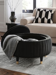 Soft Velvet Black Evie Coffee Table - Image 6 of 13
