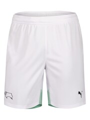 Puma White Derby County Away Shorts 2024-25 - Image 2 of 3