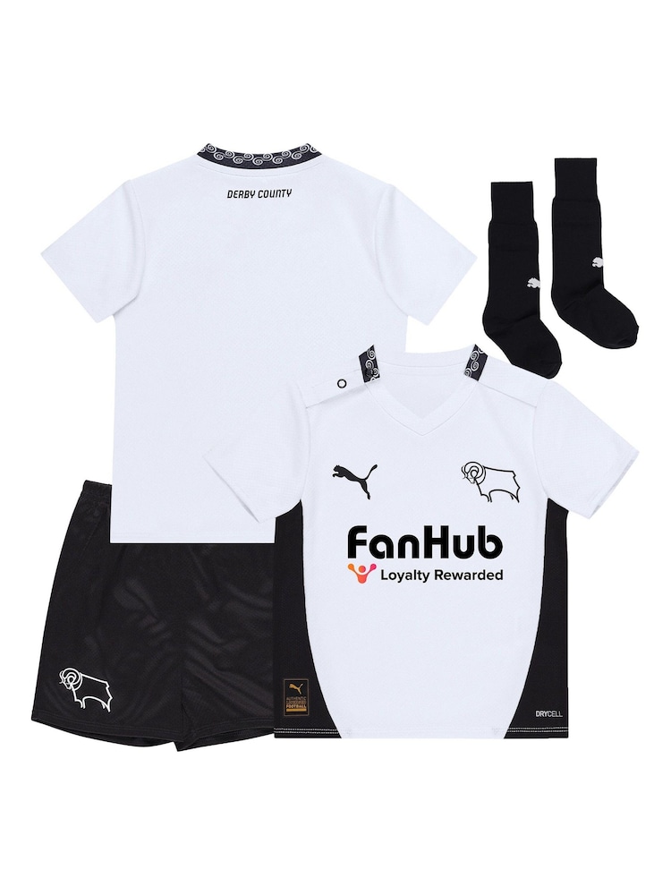 Puma White Infant Derby County Home Kit 2024-25 - Image 1 of 5