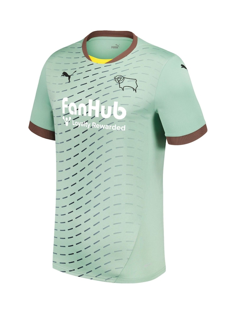 Puma Green Derby County Away Shirt 2024-25 - Image 2 of 3