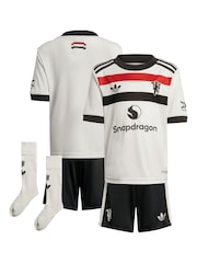 adidas White Manchester United Third Minikit 2024-25 - Image 3 of 5