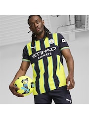 Puma Blue Manchester City Away Authentic Shirt 2024-25 - Image 1 of 9