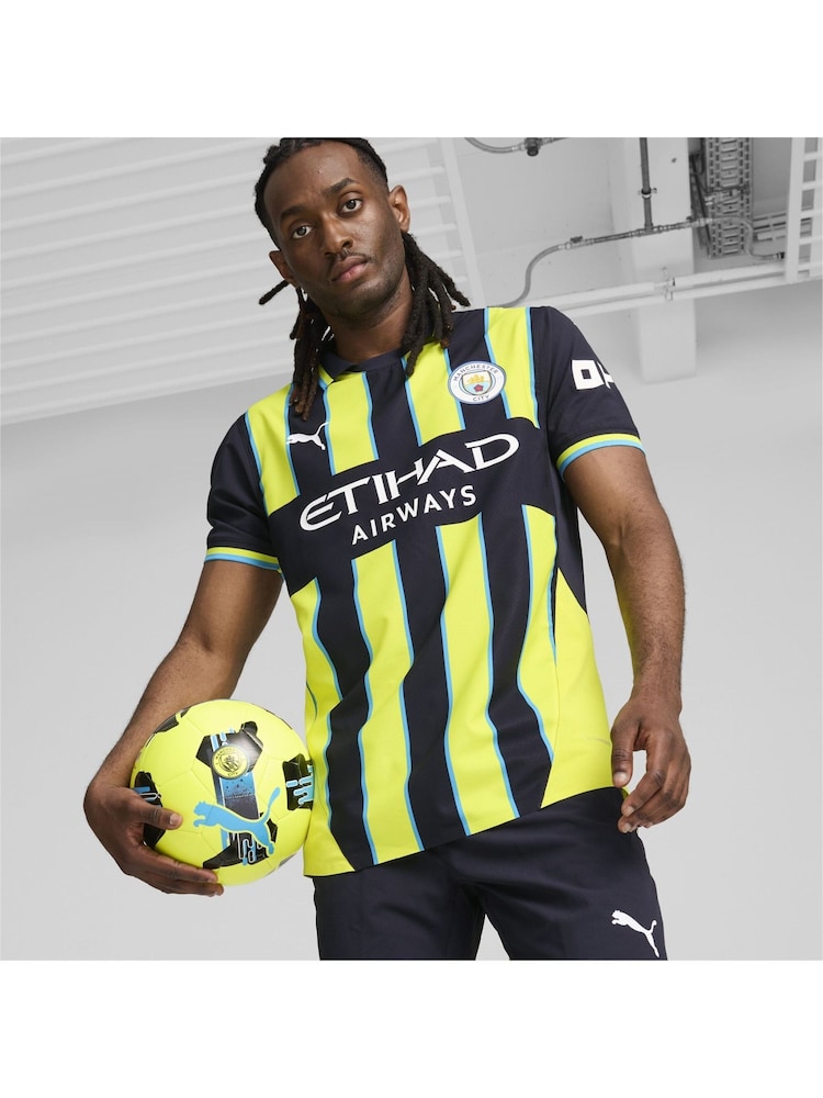 Puma Blue Manchester City Away Authentic Shirt 2024-25 - Image 1 of 9