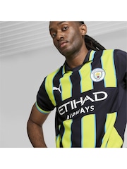 Puma Blue Manchester City Away Authentic Shirt 2024-25 - Image 4 of 9