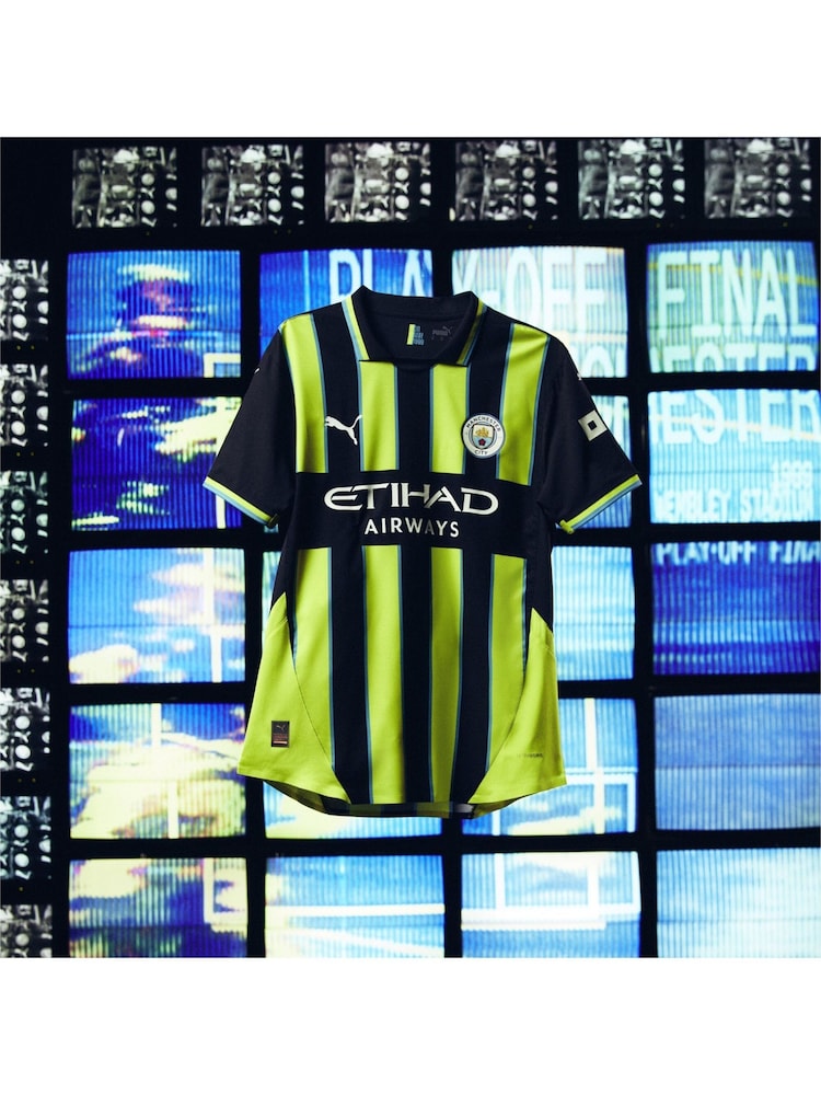 Puma Blue Manchester City Away Authentic Shirt 2024-25 - Image 9 of 9 Puma Blue Manchester City Away Authentic Shirt 2024-25 - Image 9 of 9