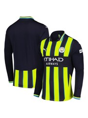 Puma Blue Long Sleeve Manchester City Away Shirt 2024-25 - Image 1 of 3