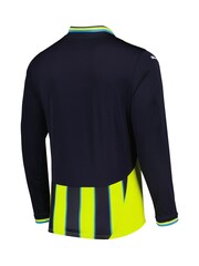 Puma Blue Long Sleeve Manchester City Away Shirt 2024-25 - Image 3 of 3