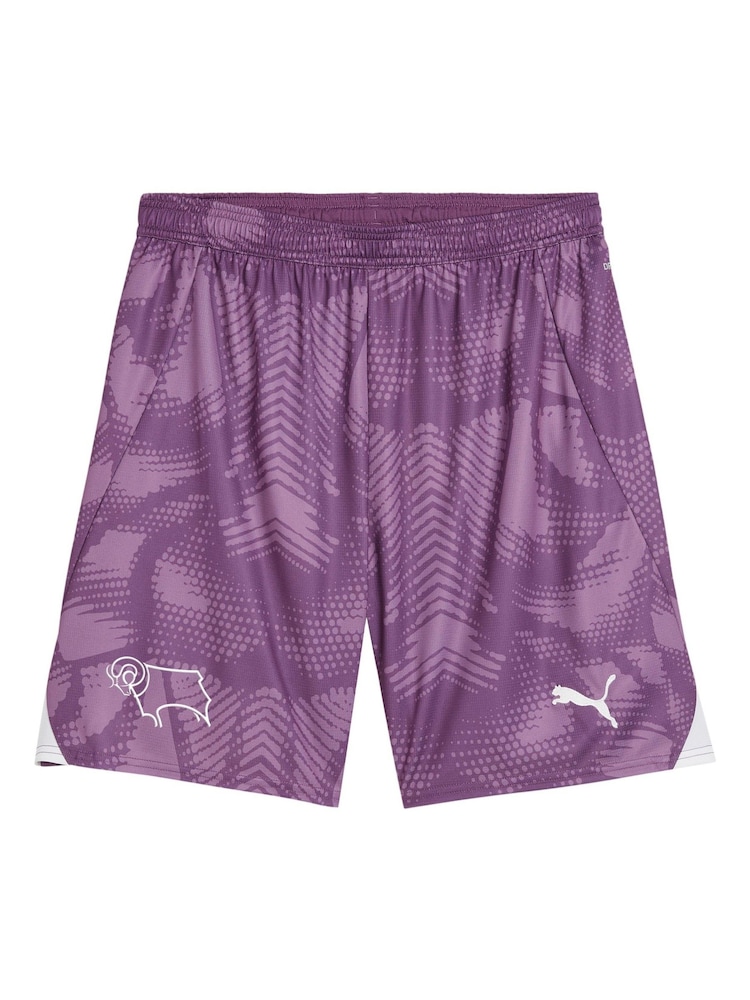 Puma Purple Derby County Goalkeeper Shorts 2024-25 Kids - Image 3 of 3