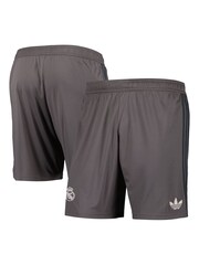 adidas Grey Real Madrid Third Shorts 2024-25 Kids - Image 1 of 3