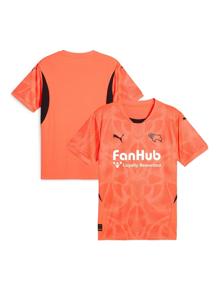 Puma Orange Derby County Goalkeeper Shirt 2024-25 - Image 1 of 3