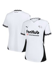 Puma White Womens Derby County Home Shirt 2024-25 - Image 1 of 3
