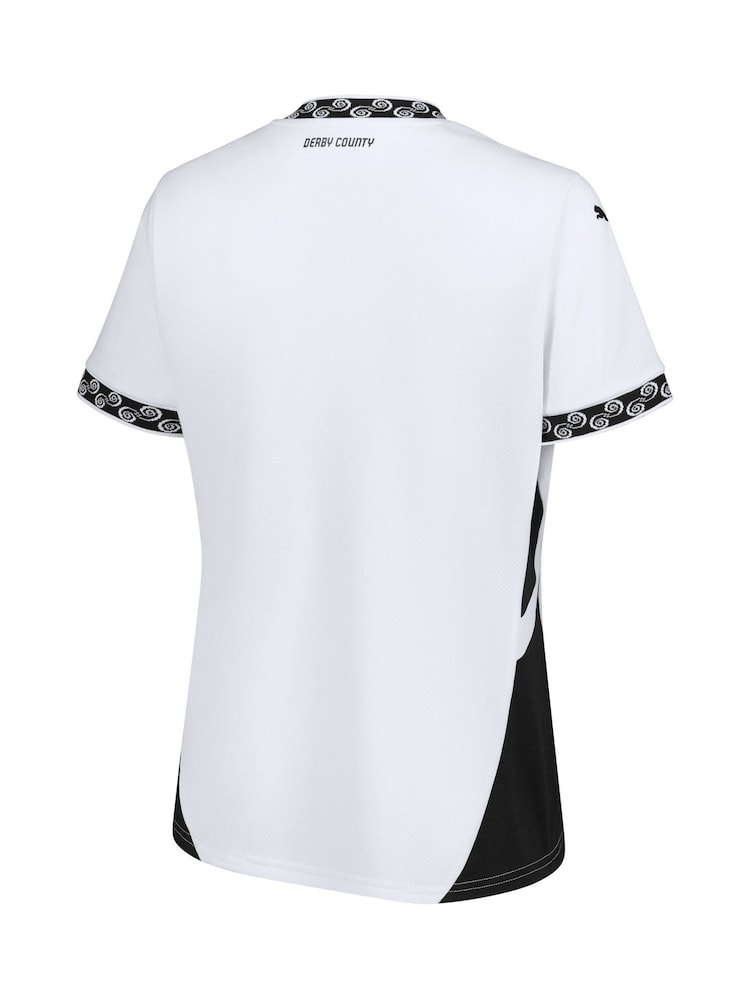 Puma White Womens Derby County Home Shirt 2024-25 - Image 3 of 3