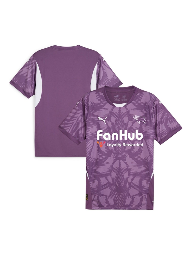 Puma Purple Kids Derby County Goalkeeper Shirt 2024-25 - Image 1 of 3