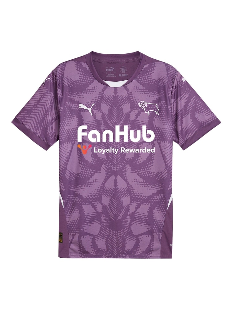 Puma Purple Kids Derby County Goalkeeper Shirt 2024-25 - Image 3 of 3