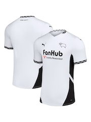 Puma White Kids Derby County Home Shirt 2024-25 - Image 1 of 3