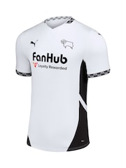 Puma White Kids Derby County Home Shirt 2024-25 - Image 3 of 3