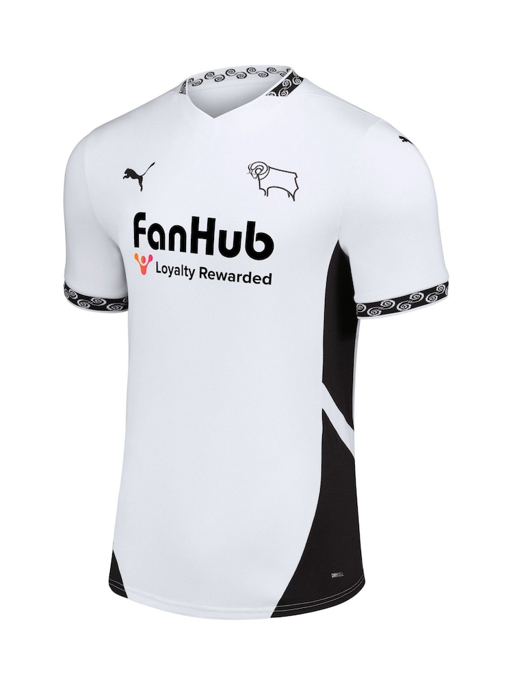 Puma White Kids Derby County Home Shirt 2024-25 - Image 3 of 3