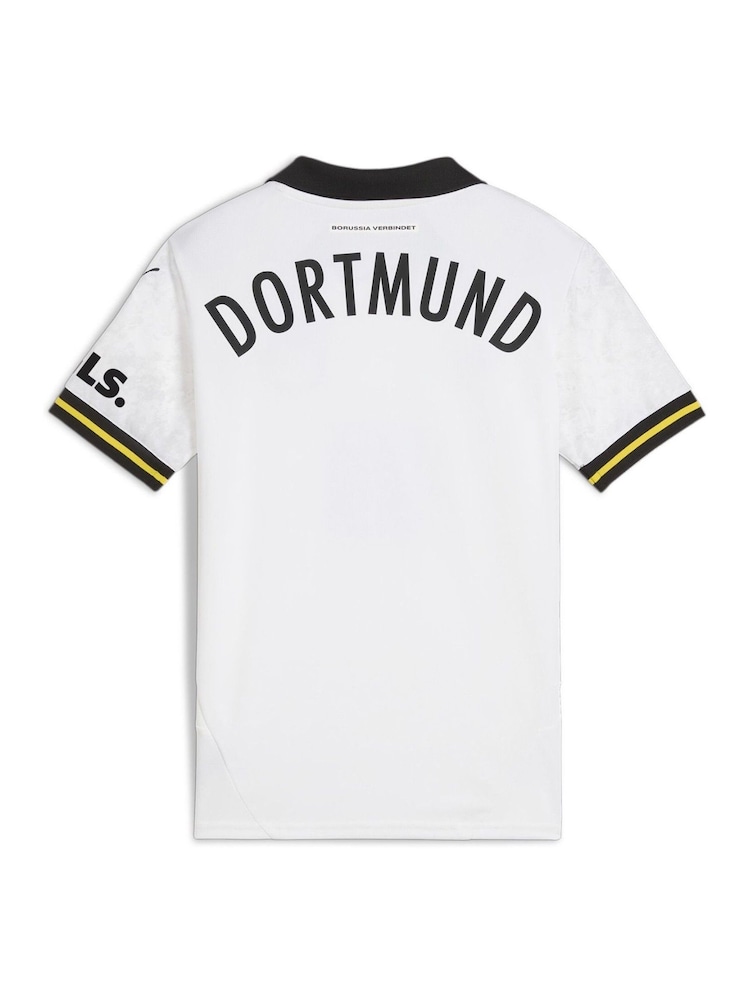 Puma White Kids Borussia Dortmund Third Shirt 2024-25 - Image 2 of 2