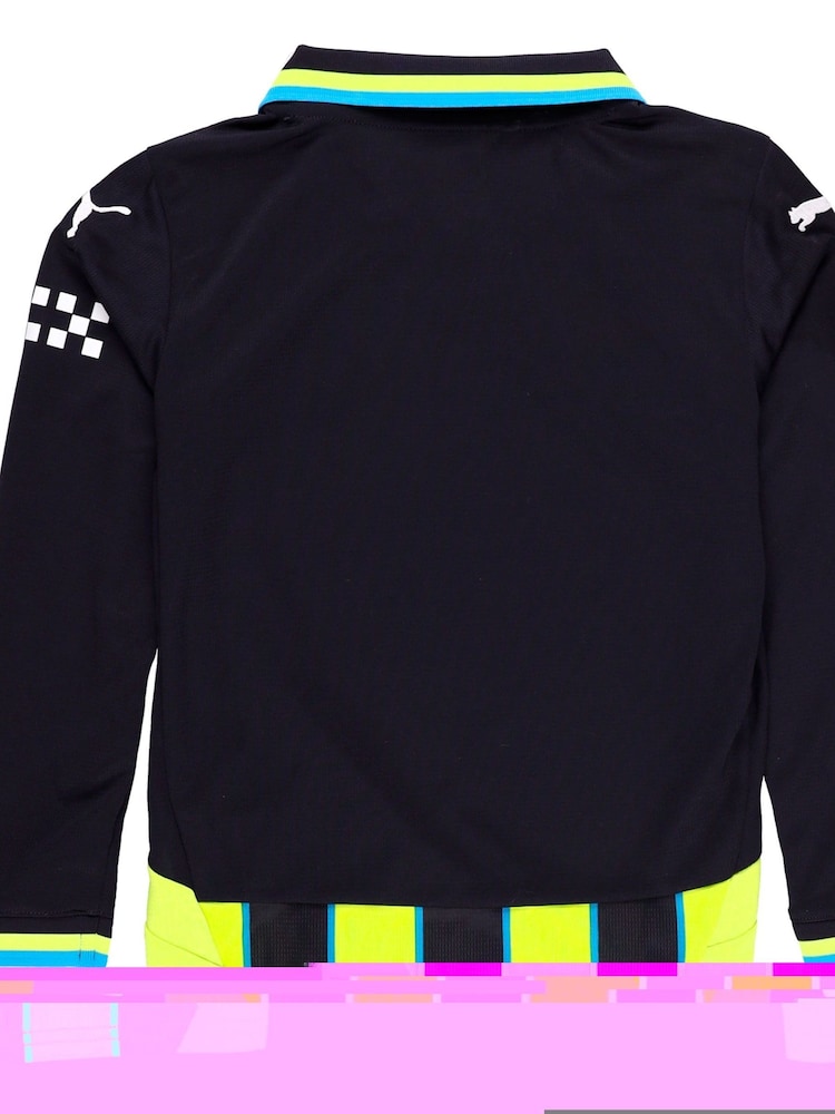 Puma Blue Manchester City Away Shirt 2024-25 Long Sleeve Kids - Image 4 of 4
