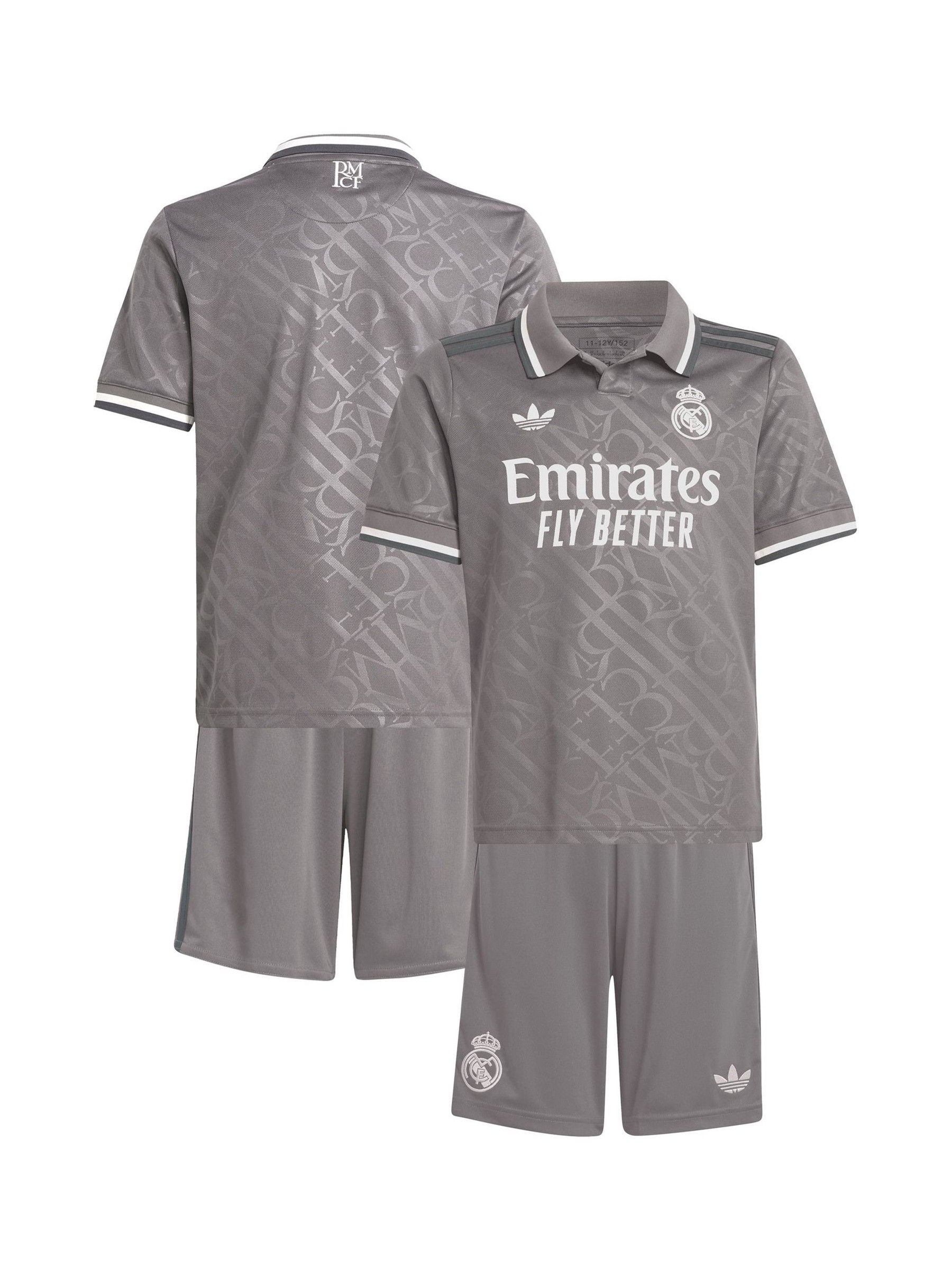注目のブランド Buy adidas Grey Real Madrid Third Youthkit 2024-25 from Next USA ウェア