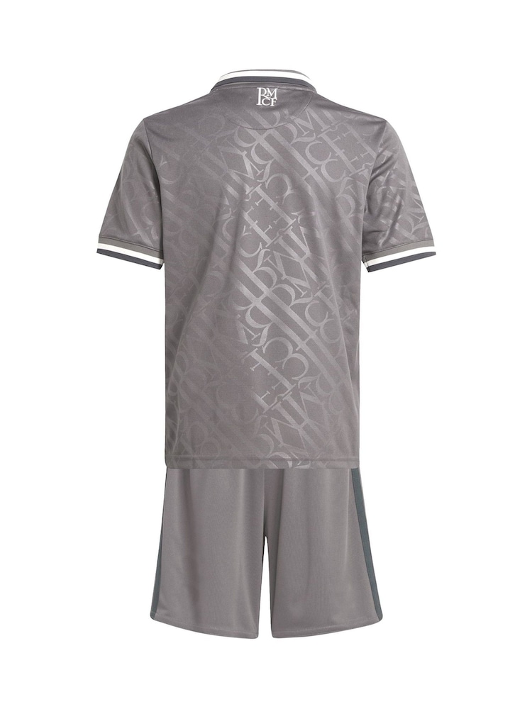 adidas Grey Real Madrid Third Youthkit 2024-25 - Image 5 of 5