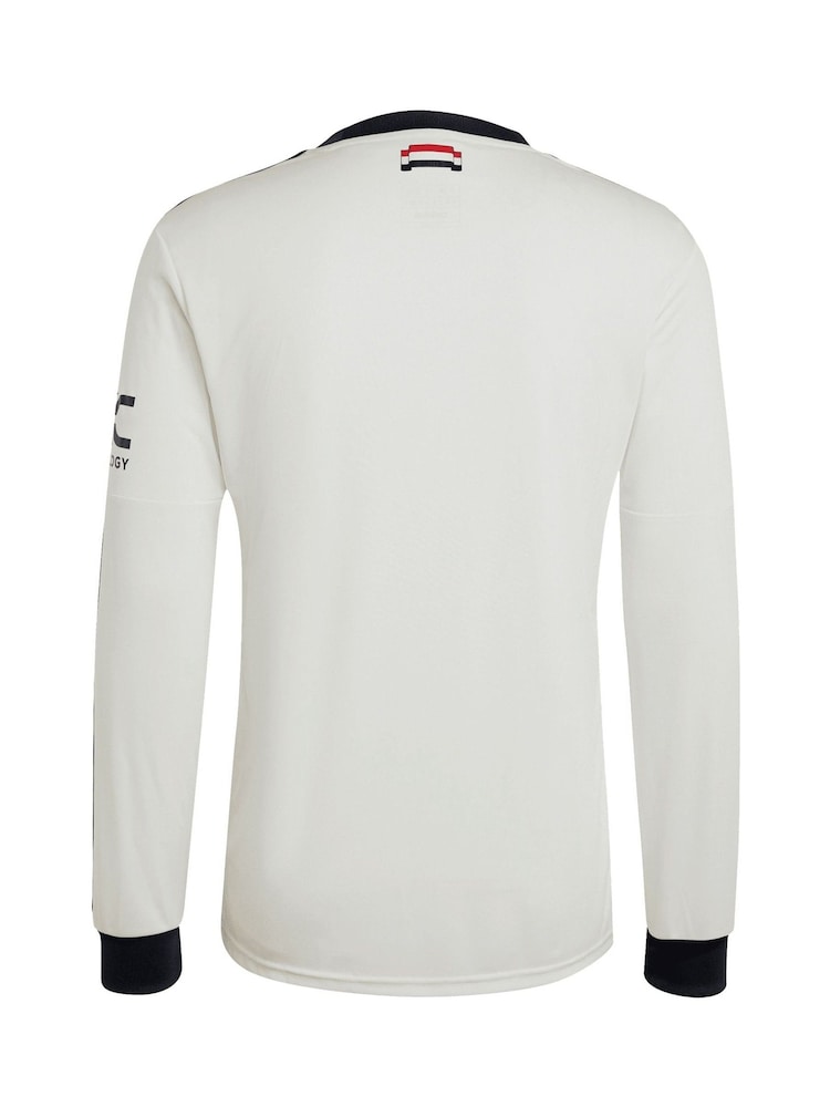 adidas White Manchester United Third Shirt 2024-25 - Image 5 of 5