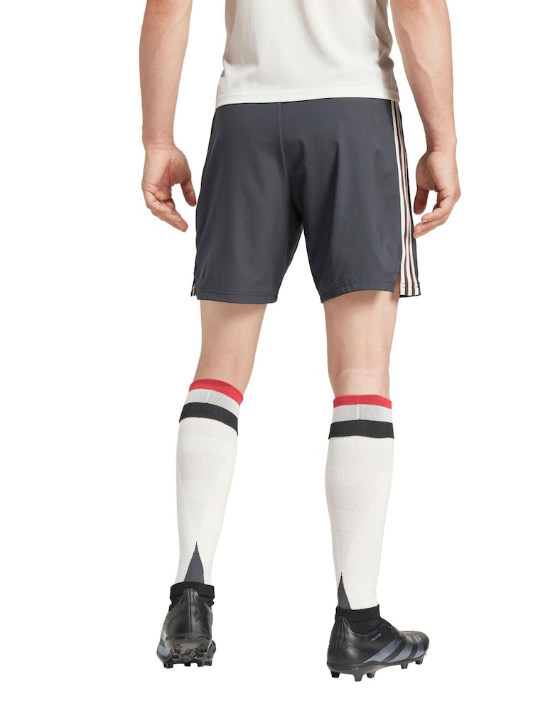 adidas Black Manchester United Third Authentic Shorts 2024-25 - Image 2 of 4