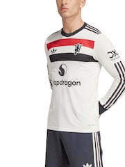 adidas White original Manchester United Third Authentic Shirt 2024-25 - Image 1 of 5