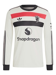 adidas White original Manchester United Third Authentic Shirt 2024-25 - Image 4 of 5