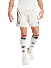 adidas White Manchester United Third Authentic Change Shorts 2024-25 - Image 1 of 4