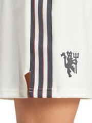 adidas White Manchester United Third Authentic Change Shorts 2024-25 - Image 3 of 4