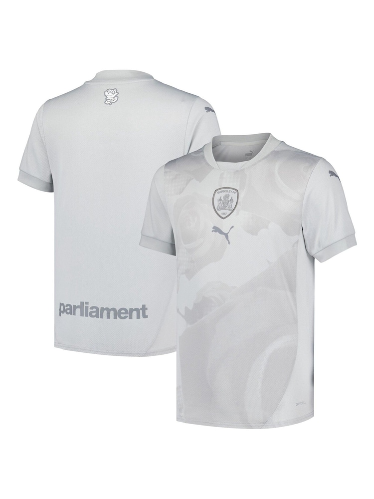 Puma Grey Barnsley Away Shirt 2024-25 Kids - Image 1 of 3