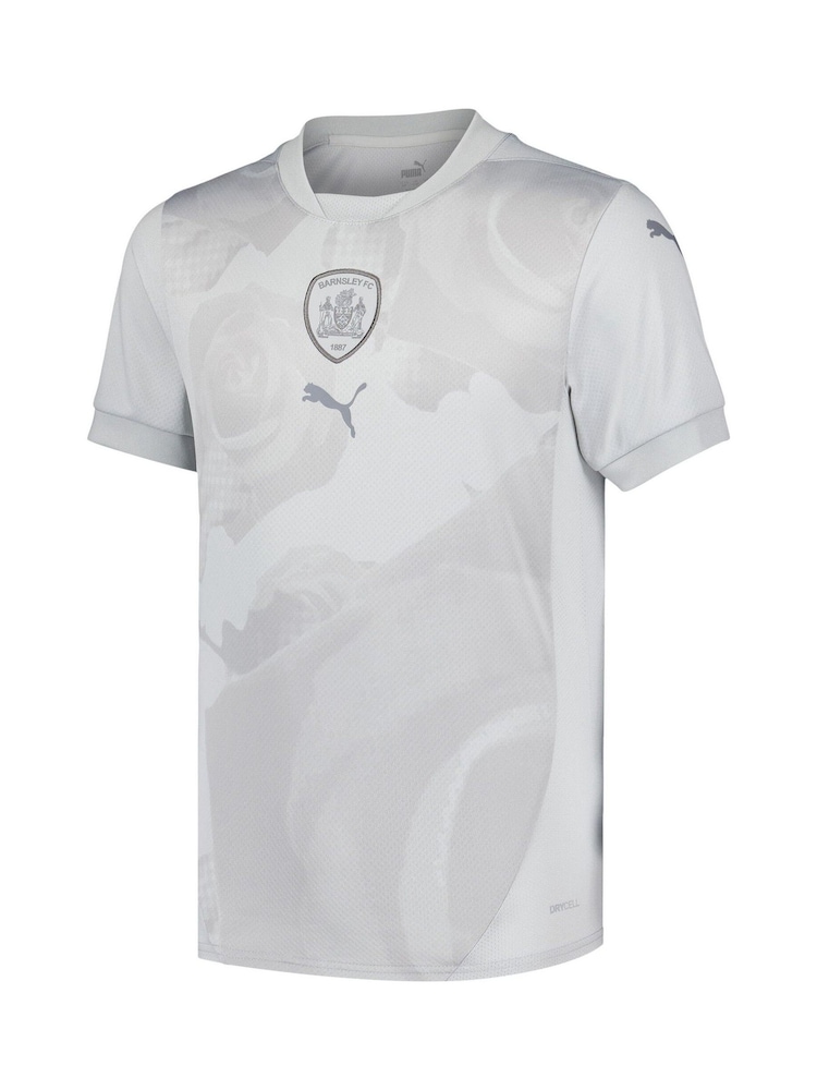 Puma Grey Barnsley Away Shirt 2024-25 Kids - Image 2 of 3