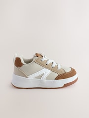 Neutral Standard Fit (F) Elastic Lace Trainers - Image 2 of 5