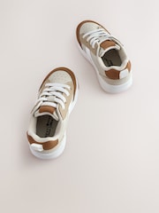 Neutral Standard Fit (F) Elastic Lace Trainers - Image 5 of 5