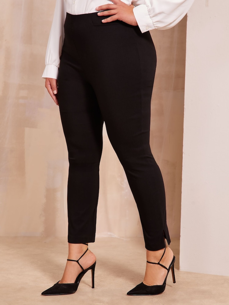 Friends Like These Black Curve Sculpting Stretch Slim Trousers - Image 1 of 4