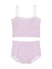 Victoria's Secret Delicate Violet Purple Straight Neck Modal Cami Set - Image 3 of 3