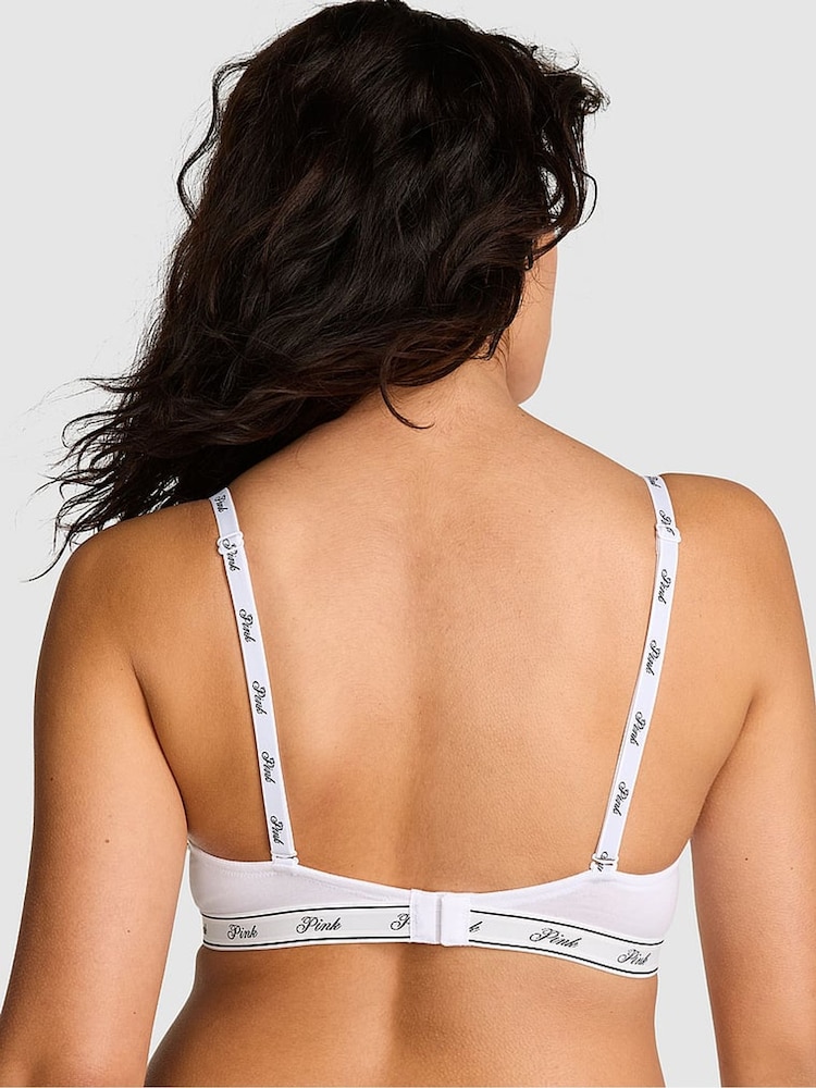 Victoria's Secret PINK White Logo T Shirt Bra - Image 2 of 3