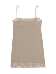 Victoria's Secret Turtle Dove Grey Modal Straight Neck Slip Dress - Image 3 of 3