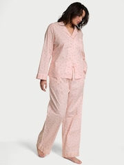 Victoria's Secret Purest Pink Flowers Cotton Long Pyjama Set - Image 1 of 3