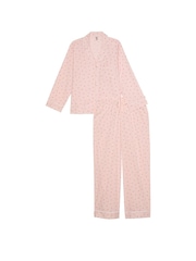 Victoria's Secret Purest Pink Flowers Cotton Long Pyjama Set - Image 3 of 3